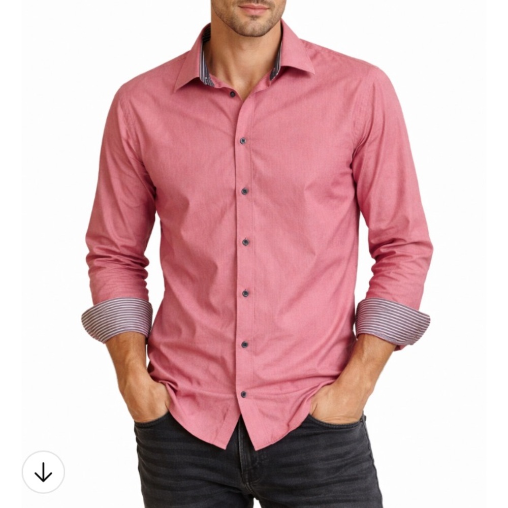 Long sleeved button down shirt, Size Medium